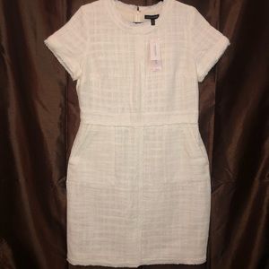 Banana Republic Coated Tweed Sheath Dress Size 14P